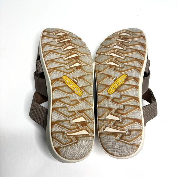 Keen Elle Mixed Slide Leather, Canvas Platform Slide Sandal 10.5 - Picture 8 of 8